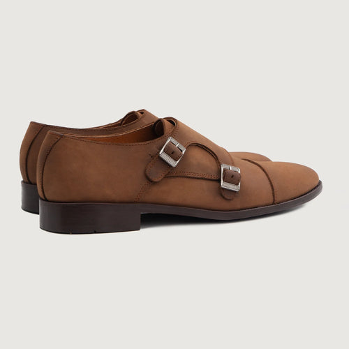 Brown Full-Grain leather Shoes - Goodyear Welt Construction & Front Toe Box Detail