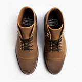 Captain Safari Leather Boots - Reinforced Heel Counter & Precision Double-Row Stitching Detail