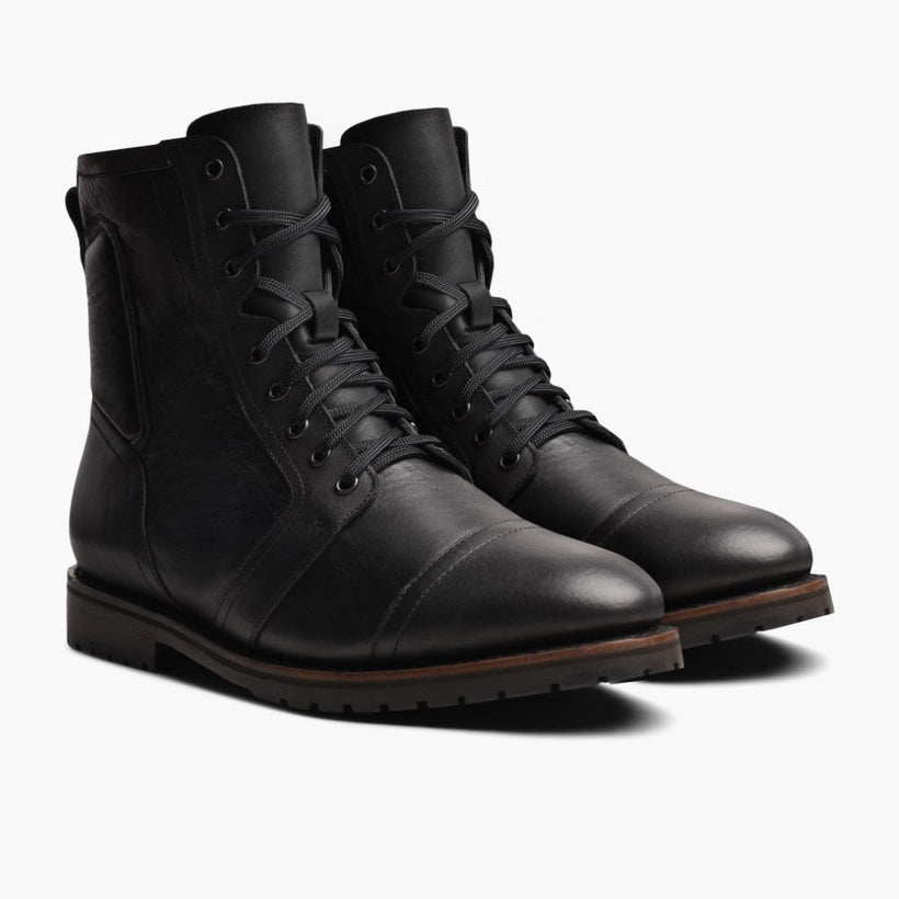 Casa Moto Black Leather Boots