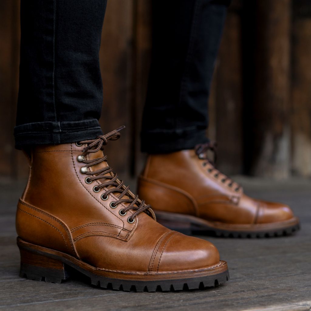 Styled On-Foot Perspective Demonstrating Ankle Fit & Silhouette on Model