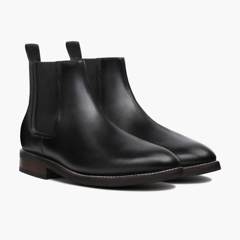 Duke Black Leather Boots