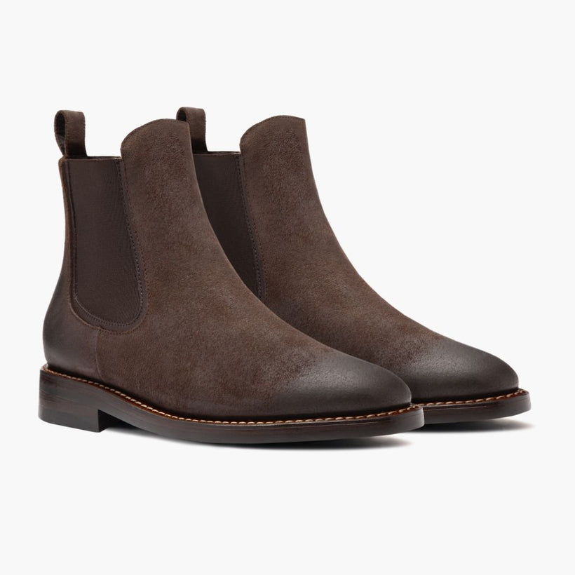 Duke Chocolate Suede Leather Boots