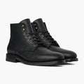President Black Matte Leather Boots