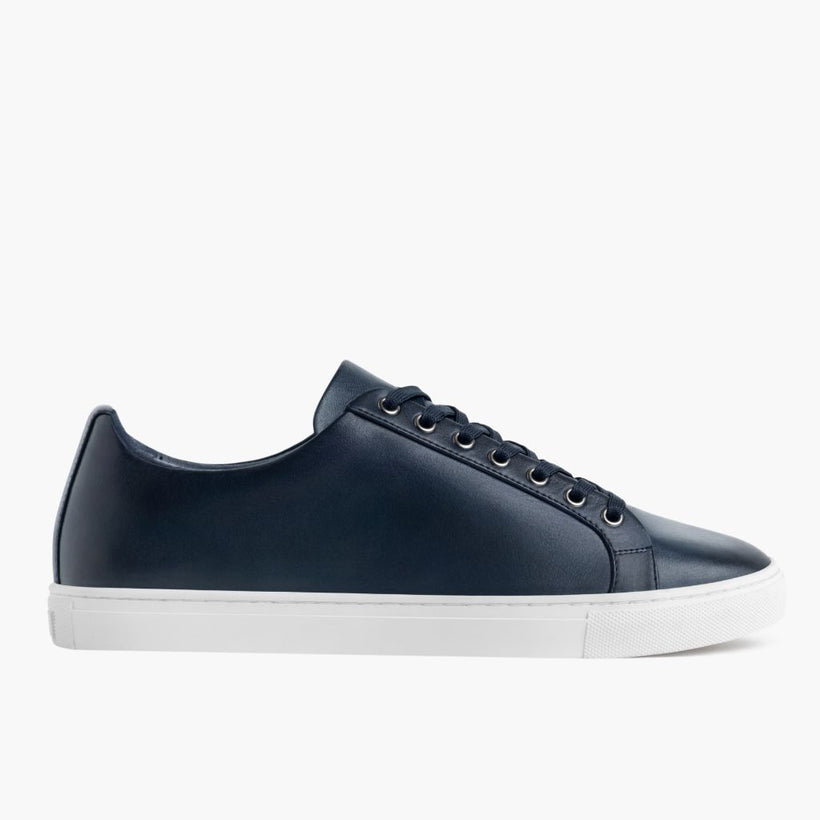 Premier Low Top Deep Blue Leather Sneakers