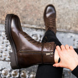Styled On-Foot Perspective Demonstrating Ankle Fit & Silhouette on Model