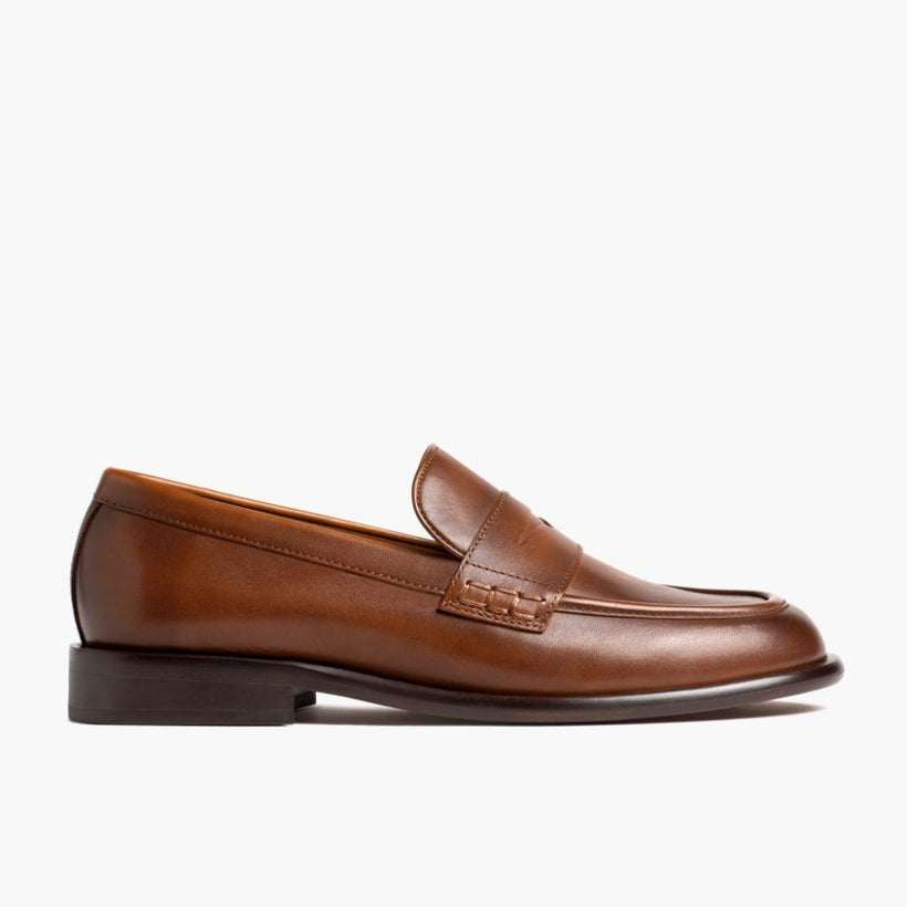 Dress Penny Pecan Leather Boots