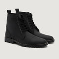 Knight Derby Black Matte Nubuck Leather Boots - TerraGrip