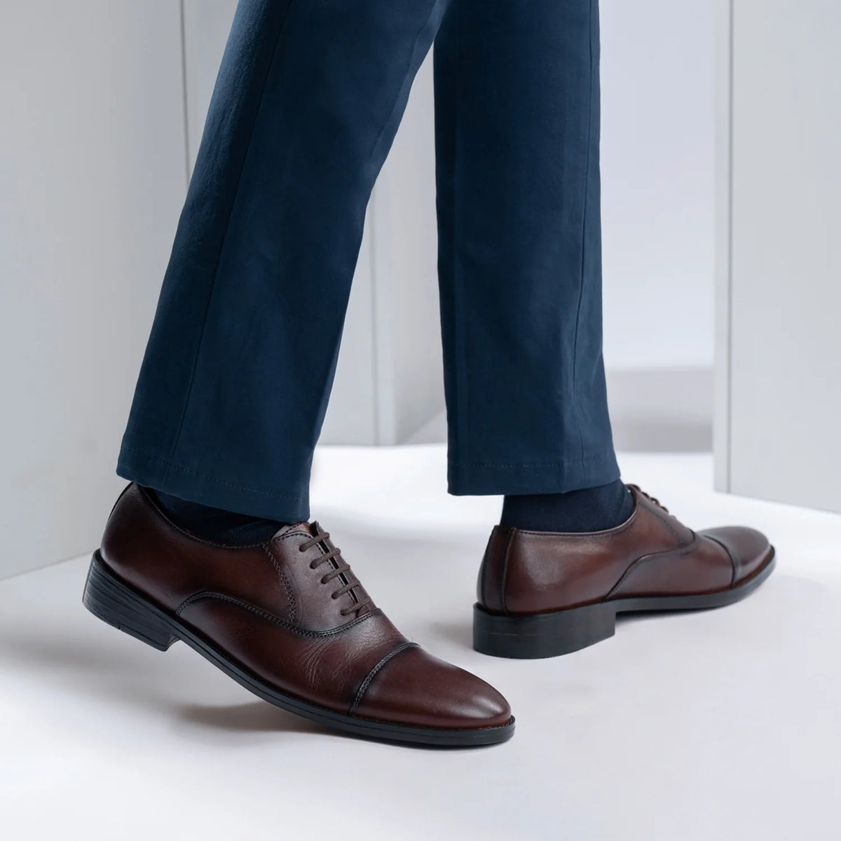 Orlaven Professor Oxford Burnished Brown Leather Shoes footwear image 10