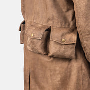 
Authentic Sheepskin Snuffed with Snuffed Finish Grain Texture & Heavy-Duty Seam Stitching Detail