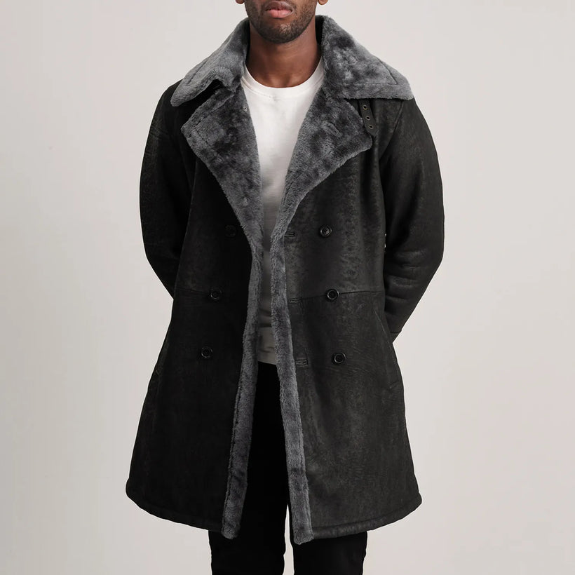 Charles Coat Brown Shearling Coat