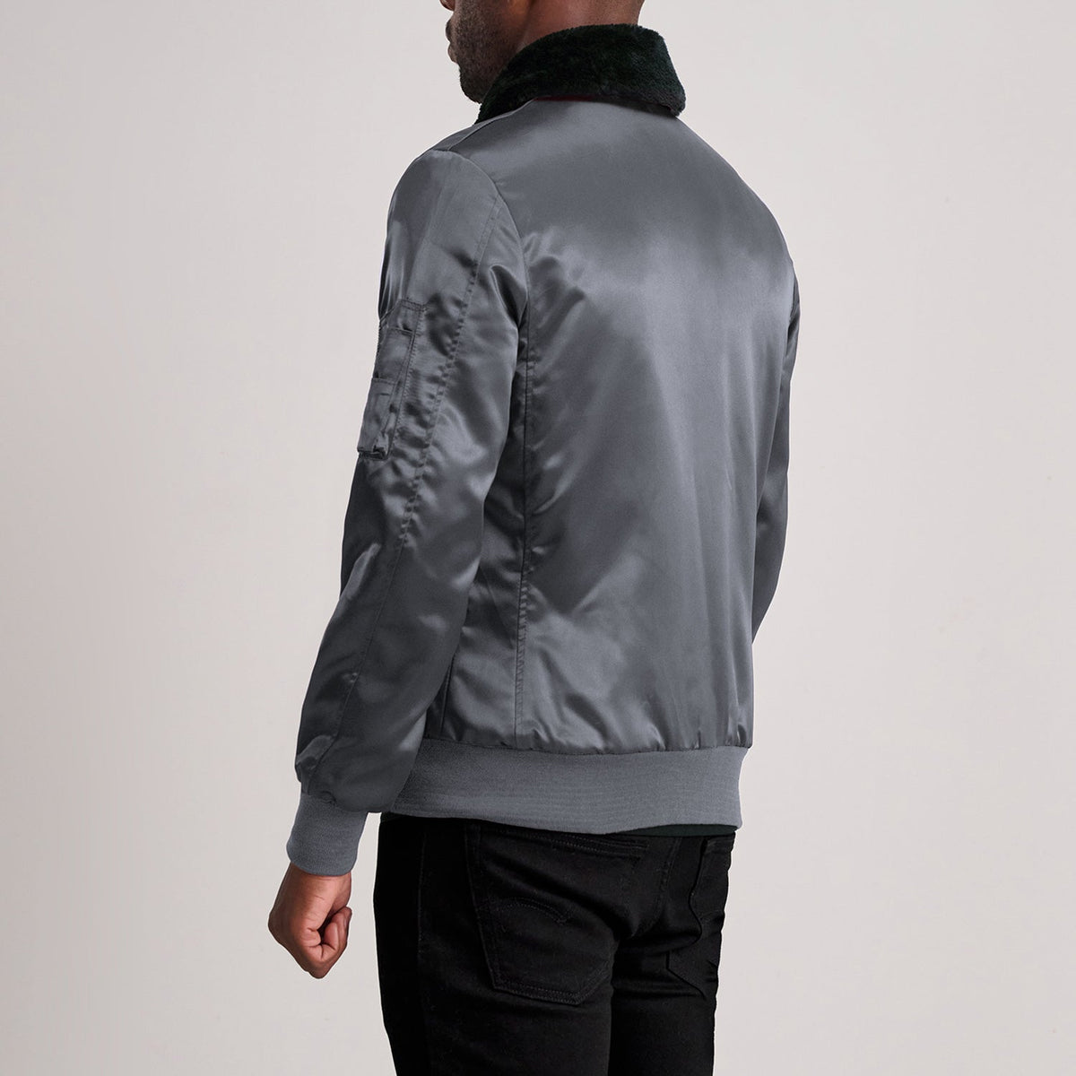 
Authentic Satin Grain Texture & Heavy-Duty Seam Stitching Detail