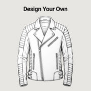 
Design Your Custom Leather Jacket | Free Shipping & Alteration in Classic Full-Grain Leather - Front Profile View & Tailored Silhouette | Buy Online