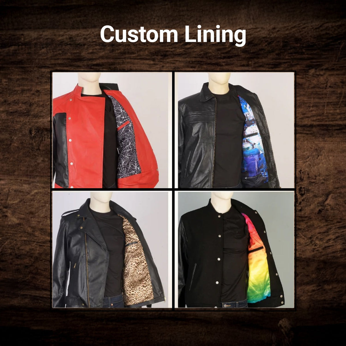 
Styled Fit Perspective of Design Your Custom Leather Jacket | Free Shipping & Alteration on Model - Natural Daylight Drape