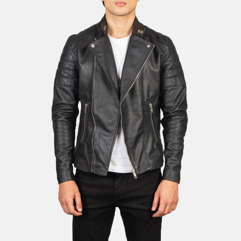 Faisor Mocha Biker Jacket