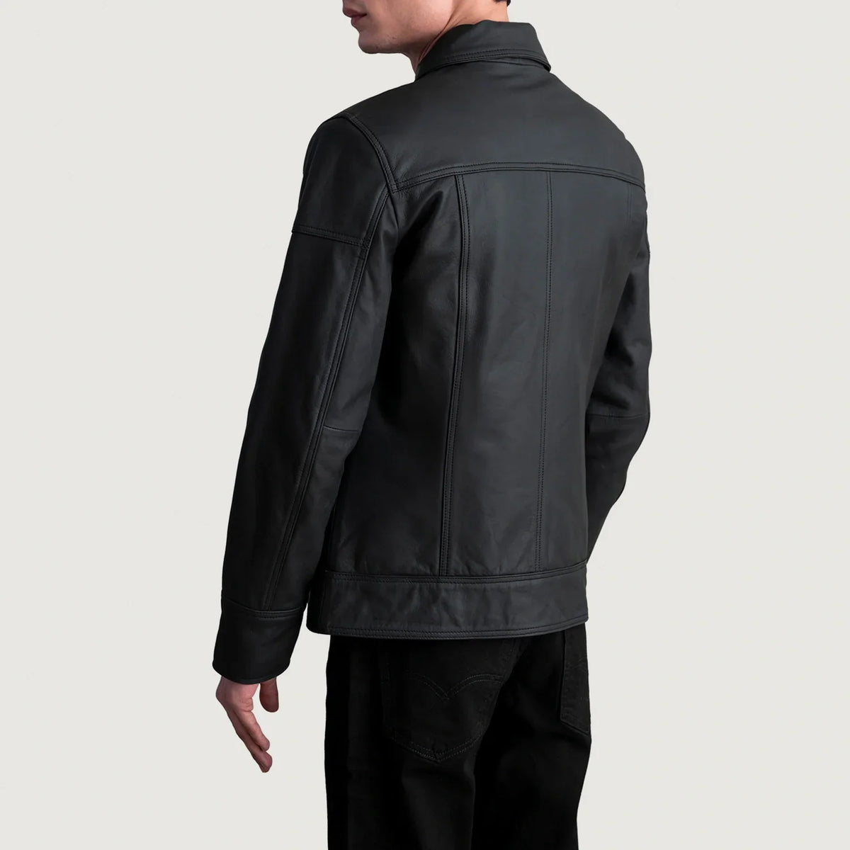 
Lavendard Leather Biker Jacket – alternate product view 6