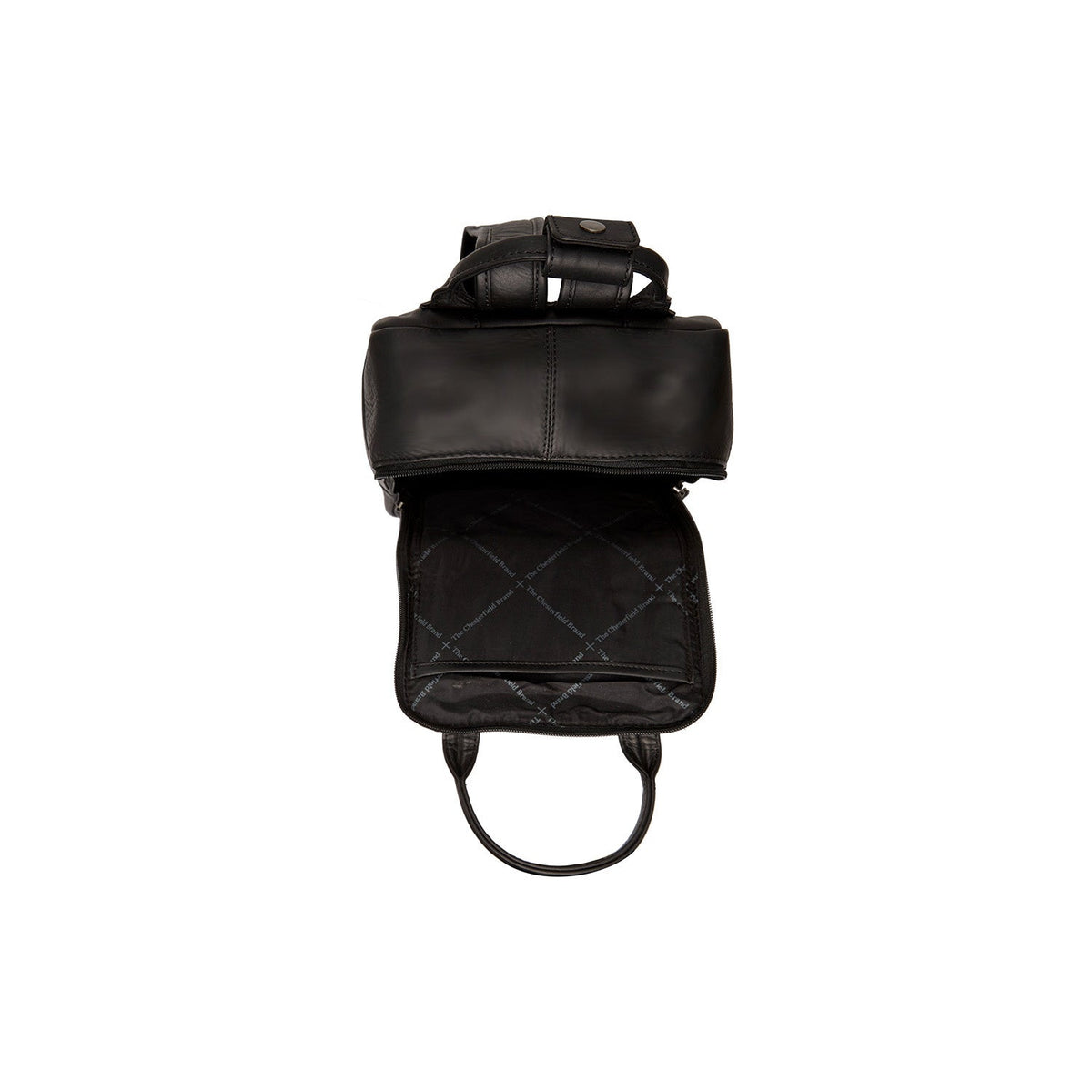 
Solid Antique Brass Hardware & Heavy-Duty Dual Zipper Detail on Bellary Full-Grain Leather Backpack
