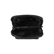 
Solid Antique Brass Hardware & Heavy-Duty Dual Zipper Detail on Floran Full-Grain Leather Backpack