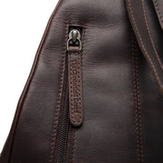 
Brown Leather Backpack Howard, detail view 1