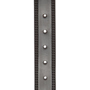 
Solid Antique Brass Hardware & Heavy-Duty Dual Zipper Detail on Manovo Full-Grain Leather Belt