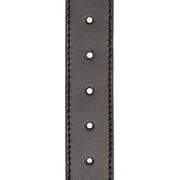 
Solid Antique Brass Hardware & Heavy-Duty Dual Zipper Detail on Tanaro Full-Grain Leather Belt