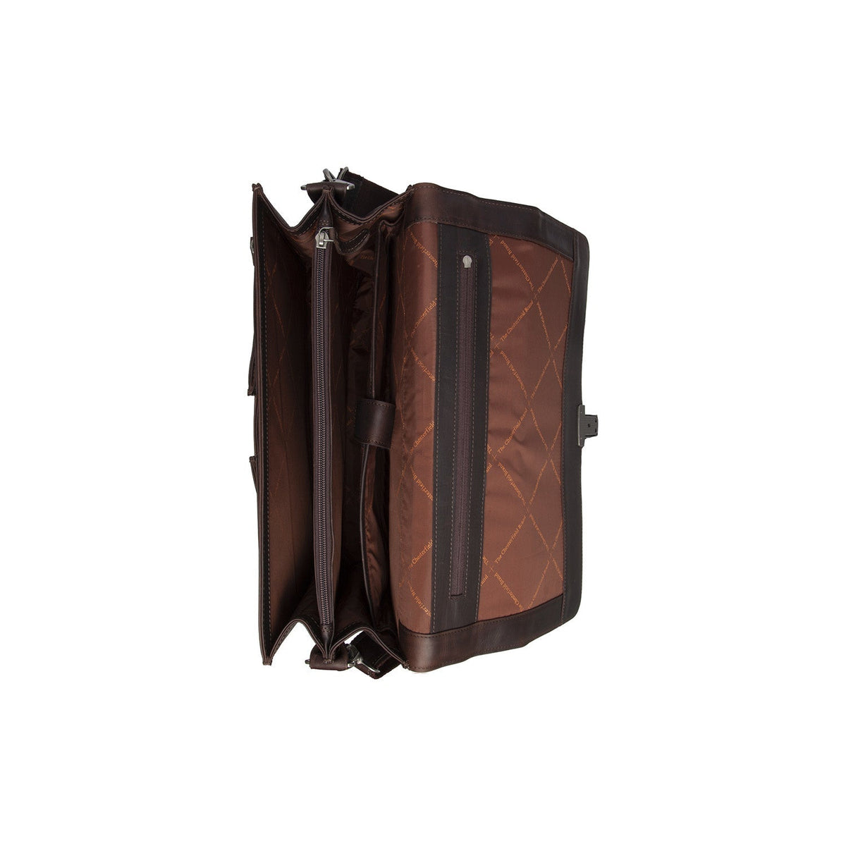 
Brown Leather Briefcase Stuttgart, detail view 1