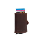 
100% Full-Grain Wax Pull-Up 100% Full-Grain Leather Grain Texture & Handcrafted Patina Detail