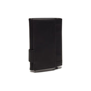 
Solid Antique Brass Hardware & Heavy-Duty Dual Zipper Detail on Mannheim Full-Grain Leather Card Holder