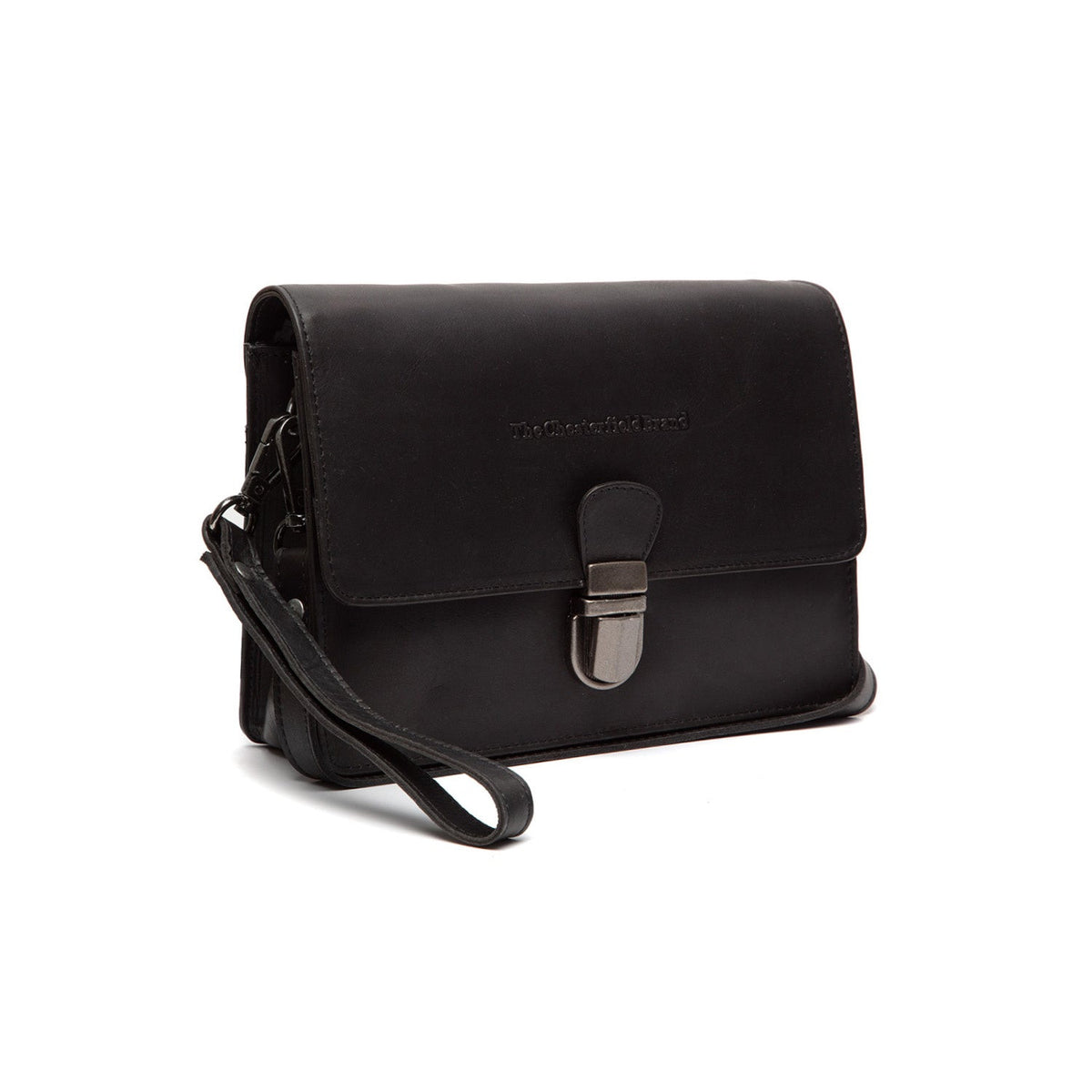
Lucca Full-Grain Leather Crossbody Bag in Classic 100% Full-Grain Leather - Full Exterior Front Profile View | Buy Online