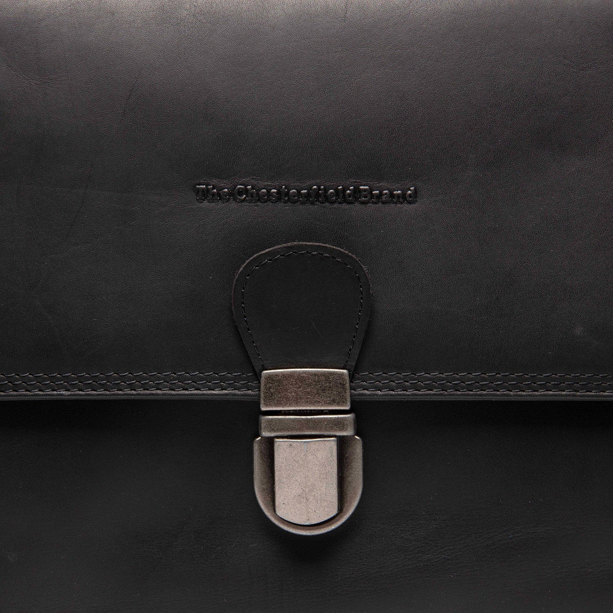 
Classic 100% Full-Grain leather Bag - Rear Perspective Showing Reinforced Leather Straps & Stitching