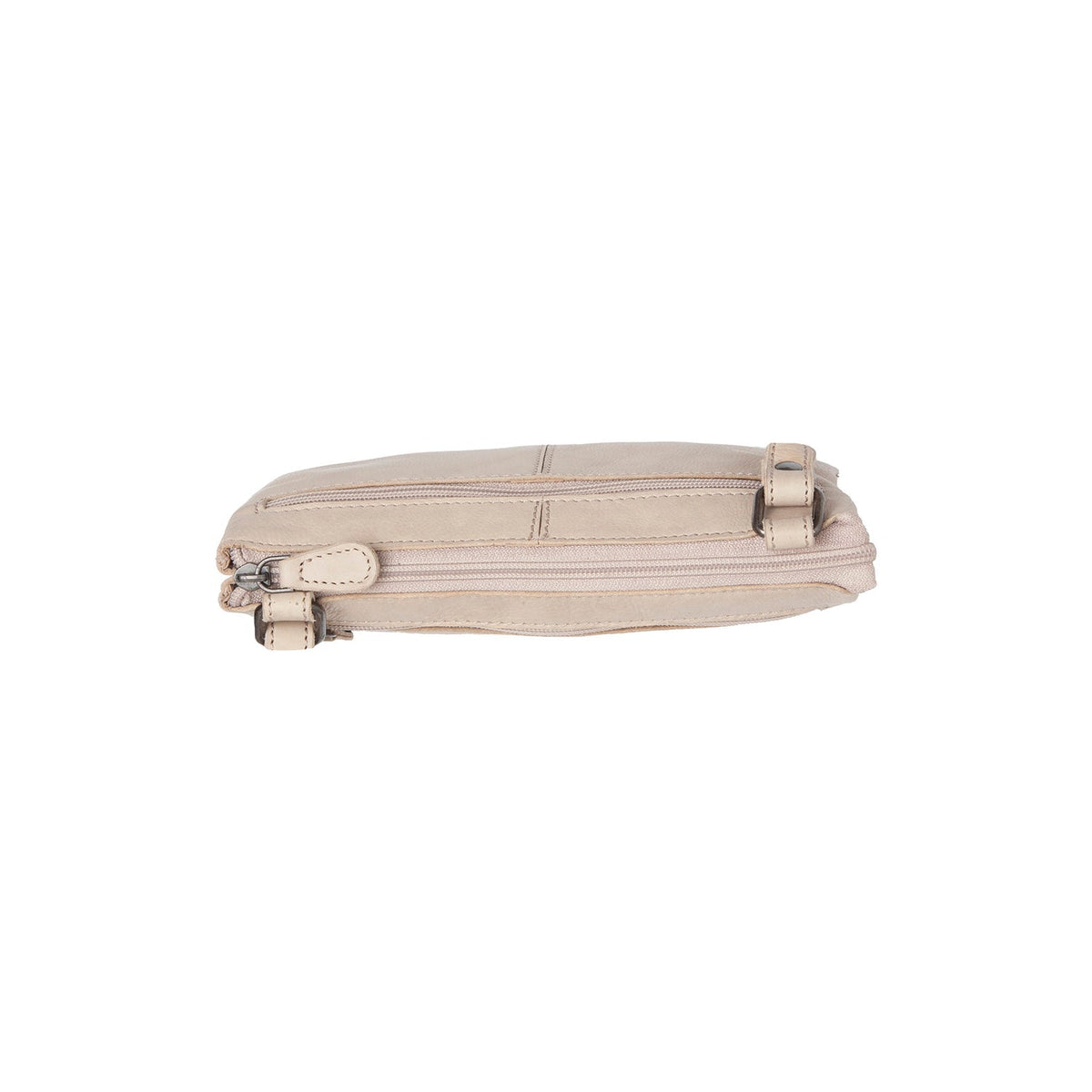 
Osaka Full-Grain Leather Crossbody Bag - Structured Side Profile Showing Gusset Depth & Expansion Capacity