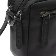 
Samui Full-Grain Leather Crossbody Bag - Structured Side Profile Showing Gusset Depth & Expansion Capacity
