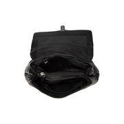 
Close-Up Detail of Classic Collar & Heavy-Duty Zipper Hardware on Angera Full-Grain Leather Handbag