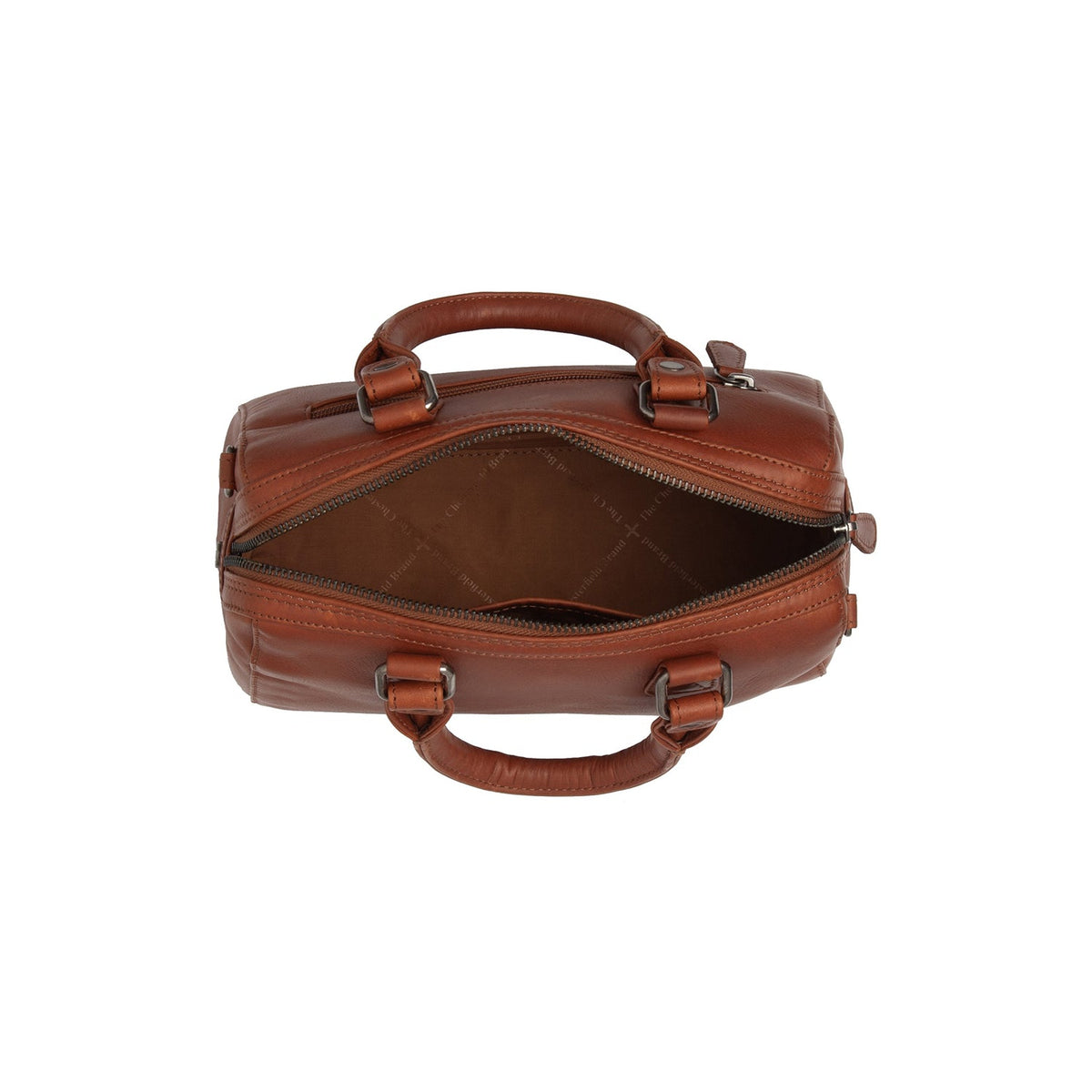 
Cognac Leather Handbag Dalford, detail view 4