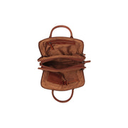 
Cognac Leather Handbag Layton, detail view 1