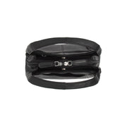 
Lunera Full-Grain Leather Handbag - Lateral Side Profile View Showing Sleeve Cut & Athletic Taper Fit
