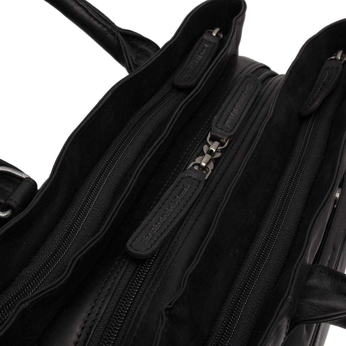 
Passau Full-Grain Leather Handbag - Lateral Side Profile View Showing Sleeve Cut & Athletic Taper Fit