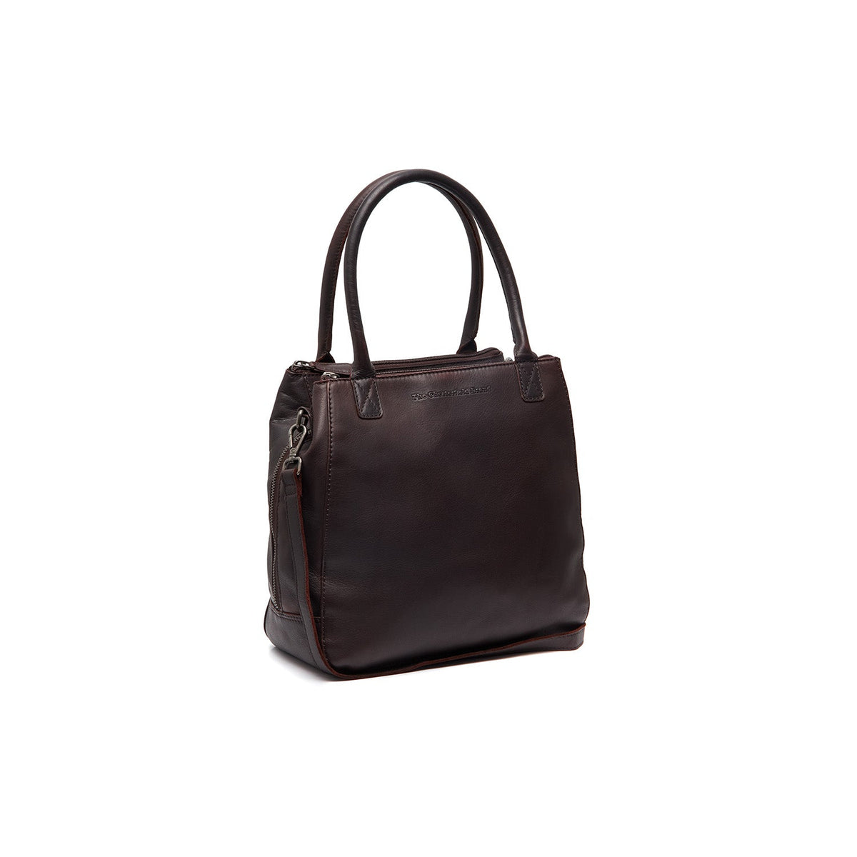 
Tailored Rib Cuffs & Hem Craftsmanship Construction Detail on Solvin Full-Grain Leather Handbag