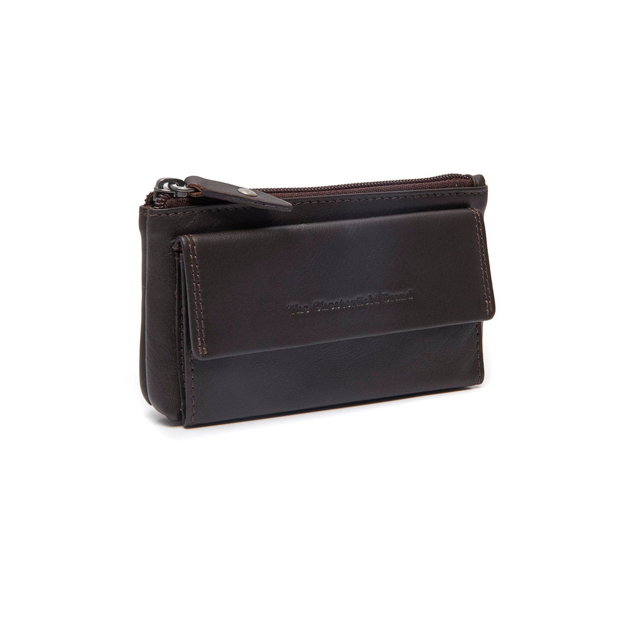 
Brown Leather Key Case Torano, front view