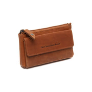 
Cognac Leather Key Case Violette, front view