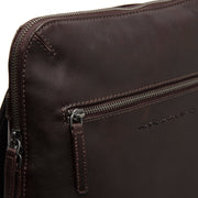 
Brown Leather Laptop Backpack Filmore, detail view 3