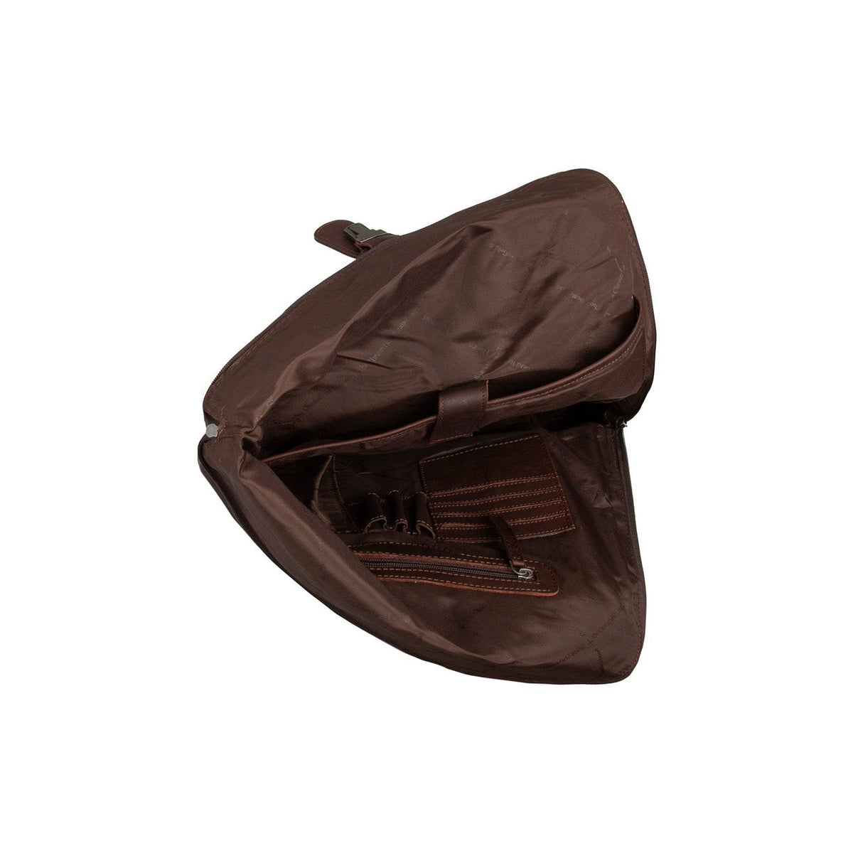 
Brown Leather Laptop Backpack Larsson, detail view 1