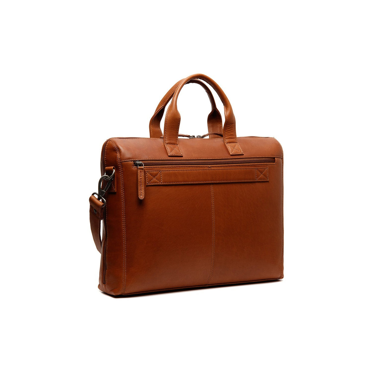 
Cognac Leather Laptop Bag Levanto, detail view 8