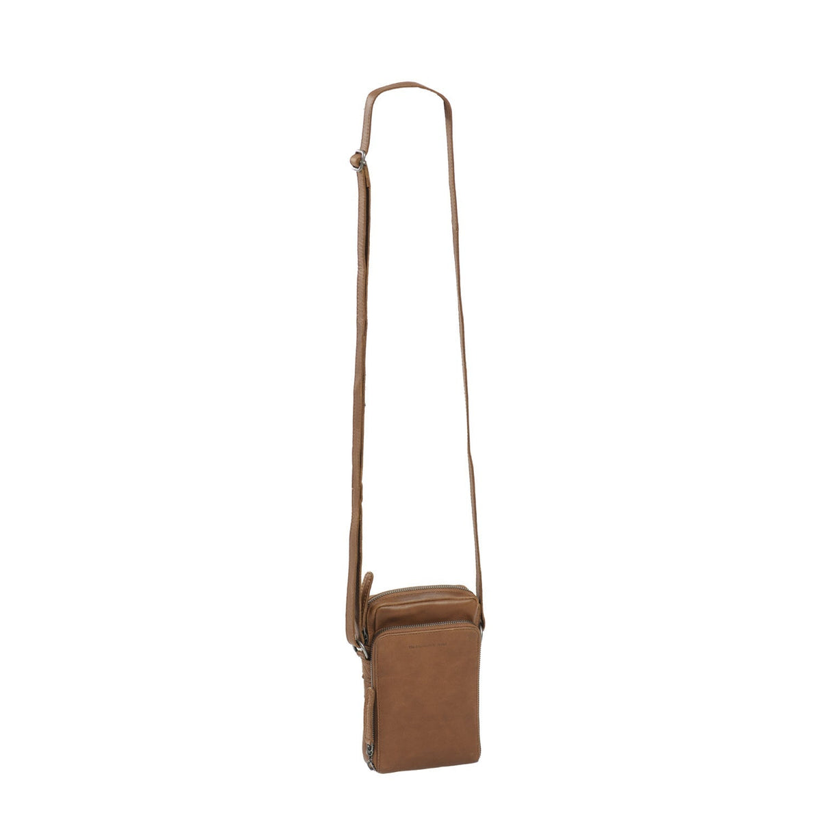 
Cognac Leather Phone Bag Hamilton, detail view 1