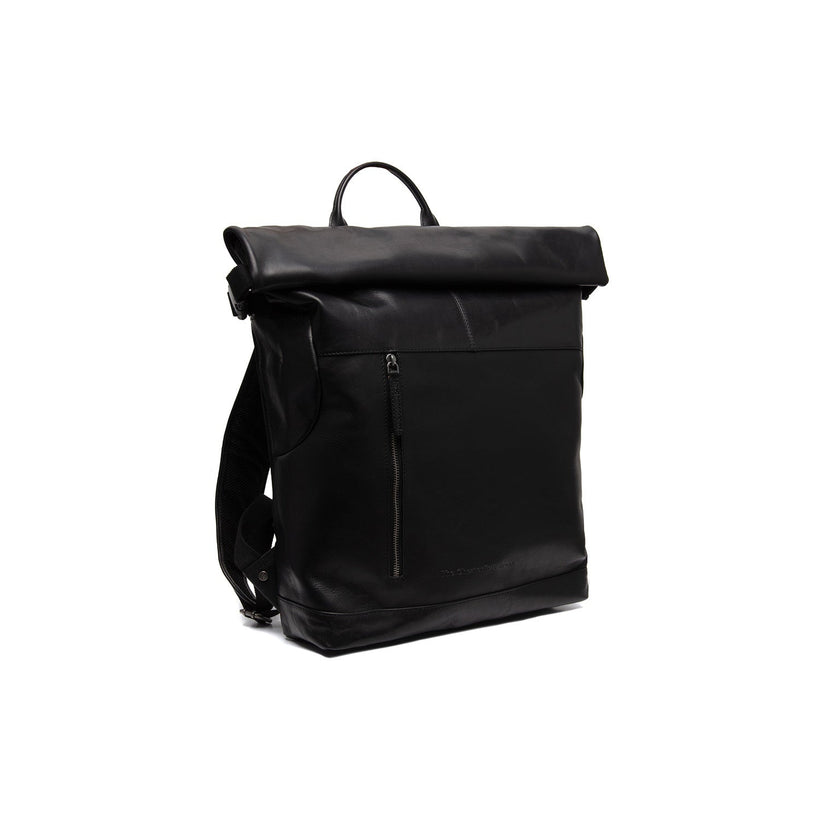 Liverpool Full-Grain Leather Roll-top Backpack