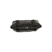 
Belgrado Full-Grain Leather Shoulder Bag - Structured Side Profile Showing Gusset Depth & Expansion Capacity