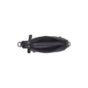 
Solid Antique Brass Hardware & Heavy-Duty Dual Zipper Detail on Mirave Full-Grain Leather Shoulder Bag