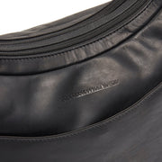 
Classic 100% Full-Grain leather Bag - Rear Perspective Showing Reinforced Leather Straps & Stitching