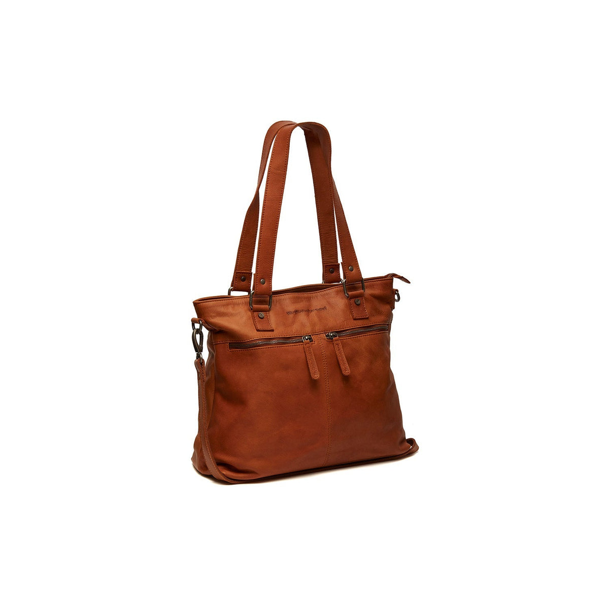 
Rome Full-Grain Leather Shoulder Bag in Classic 100% Full-Grain Leather - Full Exterior Front Profile View | Buy Online