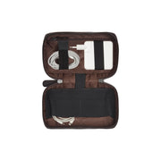 
Tailored Rib Cuffs & Hem Craftsmanship Construction Detail on Leather Tech-Organizer Ardan