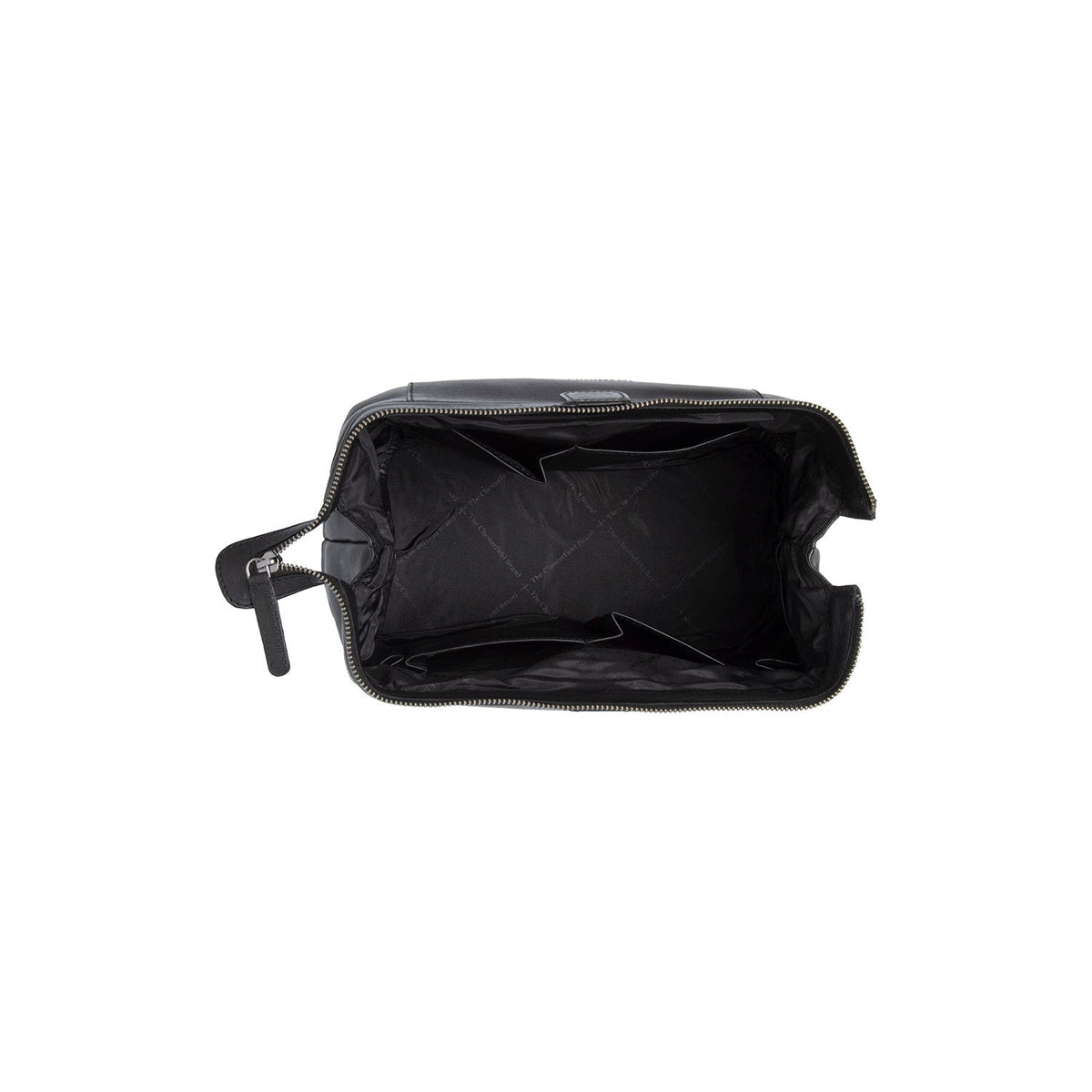
Close-Up Detail of Classic Collar & Heavy-Duty Zipper Hardware on Biassa Full-Grain Leather Toiletry Bag